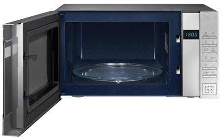 Микроволновая печь SAMSUNG GE88SUT/BW, объем 23 л, мощность 800 Вт, электронное управление, гриль, серебристая