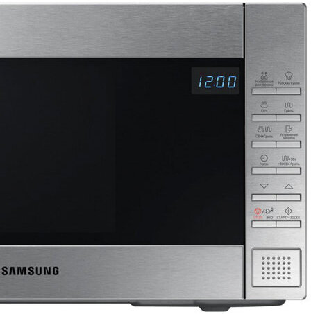 Микроволновая печь SAMSUNG GE88SUT/BW, объем 23 л, мощность 800 Вт, электронное управление, гриль, серебристая