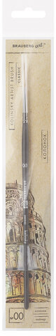 Кисть художественная проф. BRAUBERG ART CLASSIC, колонок, лайнер, № 00, короткая ручка, 200940