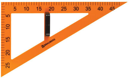 Набор чертежный для классной доски (2 треугольника, транспортир, циркуль, линейка 100 см), BRAUBERG, 210383