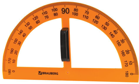 Набор чертежный для классной доски (2 треугольника, транспортир, циркуль, линейка 100 см), BRAUBERG, 210383