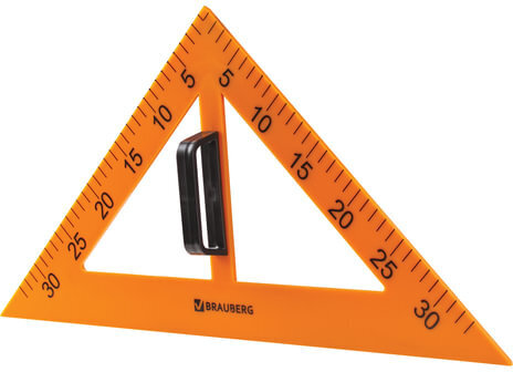 Набор чертежный для классной доски (2 треугольника, транспортир, циркуль, линейка 100 см), BRAUBERG, 210383
