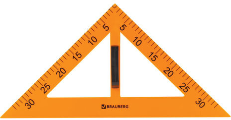 Набор чертежный для классной доски (2 треугольника, транспортир, циркуль, линейка 100 см), BRAUBERG, 210383