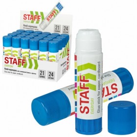 Клей-карандаш STAFF "EVERYDAY", 21 г, 220375