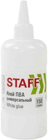 Клей ПВА STAFF евро, 150 г, 221207