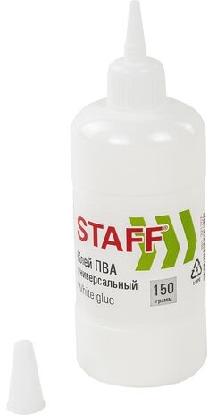 Клей ПВА STAFF евро, 150 г, 221207