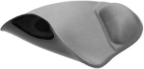 Коврик для мыши DEFENDER Easy Work, полиуретан+покрытие лайкра, 260х225х5 мм, серый, 50915