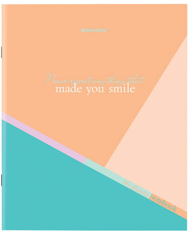 Тетрадь А5 96 л. BRAUBERG скоба, клетка, обложка картон, "Multicolor" (микс в спайке), 404436