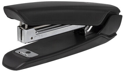 Степлер №10 BRAUBERG "ULTRA", до 20 листов, с антистеплером, черный, 228754