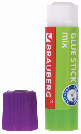 Клей-карандаш BRAUBERG MIX, 9 г, PVP основа, 229071