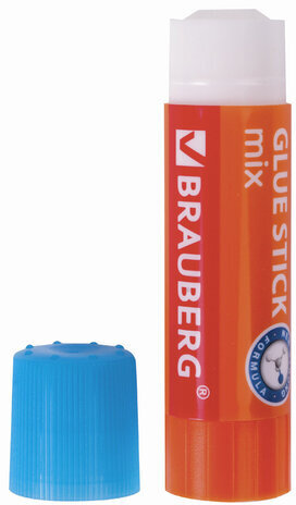 Клей-карандаш BRAUBERG MIX, 9 г, PVP основа, 229071