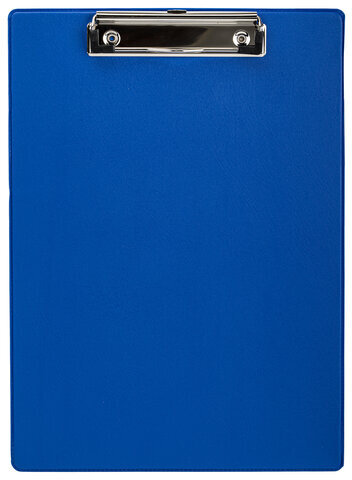 Доска-планшет STAFF с прижимом А4 (228х318 мм), картон/ПВХ, СИНЯЯ, 229555