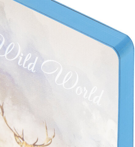 Ежедневник недатированный А5 (138х213 мм), BRAUBERG VISTA, под кожу, гибкий, 136 л., "Wild World", 112027