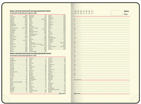 Ежедневник недатированный А5 (138х213 мм), BRAUBERG VISTA, под кожу, гибкий, 136 л., "Wild World", 112027