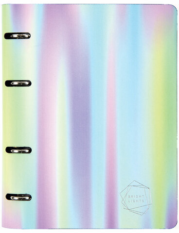 Тетрадь на кольцах А5 (180х220 мм), 80 л., под кожу, BRAUBERG VISTA, "Gradient", 112131