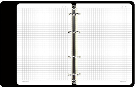 Тетрадь на кольцах А5 (180х220 мм), 80 л., под кожу, BRAUBERG VISTA, "Gradient", 112131