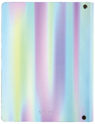 Тетрадь на кольцах А5 (180х220 мм), 80 л., под кожу, BRAUBERG VISTA, "Gradient", 112131