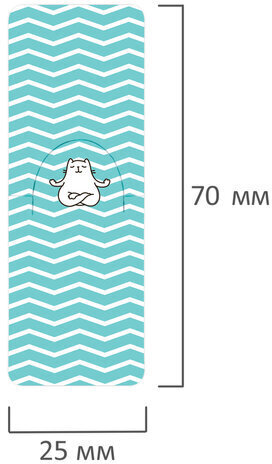 Закладки для книг МАГНИТНЫЕ c высечкой, "CAT YOGA", набор 6 шт., 35х25 мм, BRAUBERG, 113162