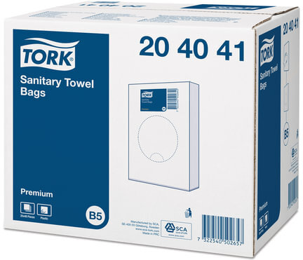 Пакеты гигиенические TORK (Система B5) Premium, КОМПЛЕКТ 25 шт., полиэтиленовые, объем 1,4 л, 204041