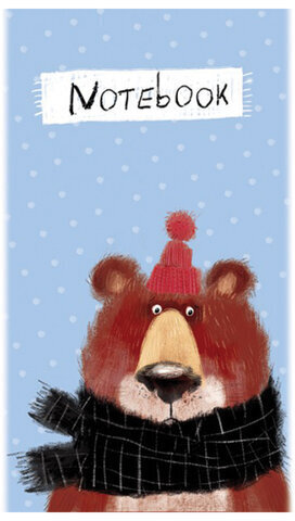 Блокнот МАЛЫЙ ФОРМАТ (105x164 мм), А6, 40 л., скоба, фольга, TWIN лак, клетка, "МИКС 4" (10 видов), 099081