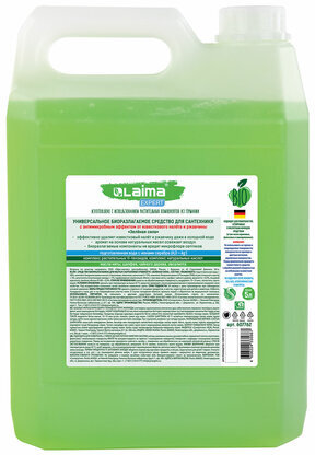 Средство для сантехники антибактериальное 5 л, LAIMA EXPERT "Чайное дерево и эвкалипт", гель, 607762