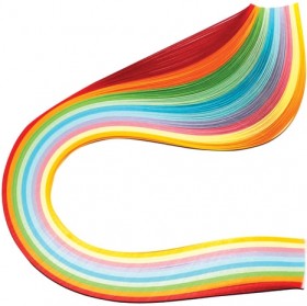 Бумага для квиллинга &quot;Радуга&quot;, 10 цветов, 200 полос, 3 мм х 300 мм, 80 г/м2, ОСТРОВ СОКРОВИЩ, 128750
