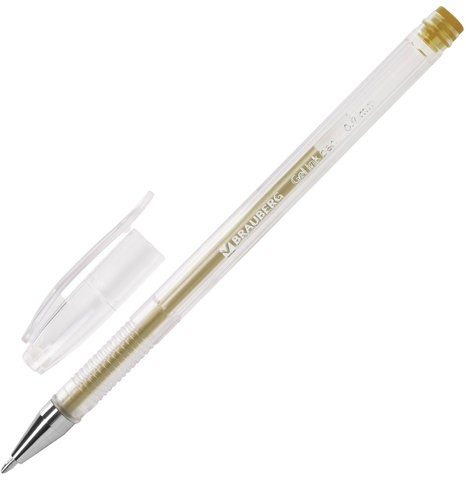 Ручки гелевые BRAUBERG "Jet", НАБОР 6 ЦВЕТОВ, МЕТАЛЛИК, узел 0,7 мм, линия письма 0,5 мм, 141029