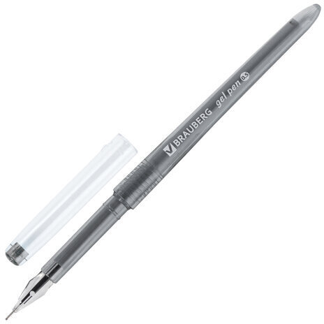 Ручки гелевые BRAUBERG DIAMOND, НАБОР 12 ЦВЕТОВ, узел 0,5 мм, линия письма 0,25 мм, 143377