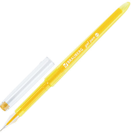 Ручки гелевые BRAUBERG DIAMOND, НАБОР 12 ЦВЕТОВ, узел 0,5 мм, линия письма 0,25 мм, 143377