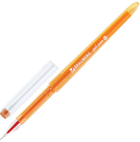 Ручки гелевые BRAUBERG DIAMOND, НАБОР 12 ЦВЕТОВ, узел 0,5 мм, линия письма 0,25 мм, 143377