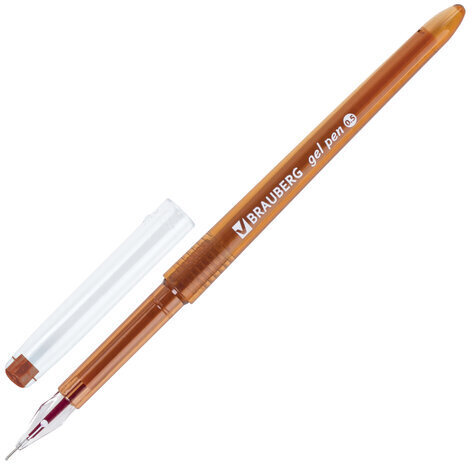 Ручки гелевые BRAUBERG DIAMOND, НАБОР 12 ЦВЕТОВ, узел 0,5 мм, линия письма 0,25 мм, 143377