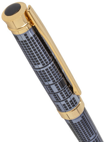 Ручка подарочная шариковая GALANT "TRAFORO", корпус синий, детали золотистые, узел 0,7 мм, синяя, 143512