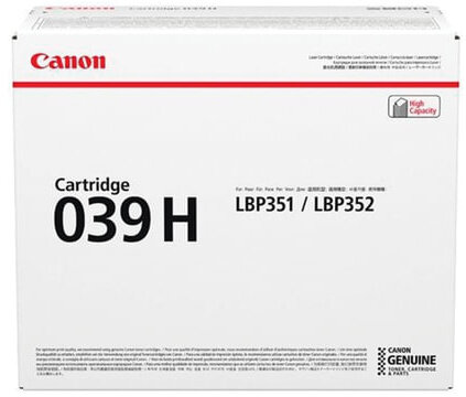 Картридж лазерный CANON (039H) i-SENSYS LBP 351x/352x, увеличенный ресурс 25000 стр., оригинальный, 0288C001