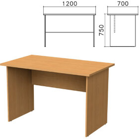 Стол письменный "Монолит", 1200х700х750 мм, цвет бук бавария, СМ1.1