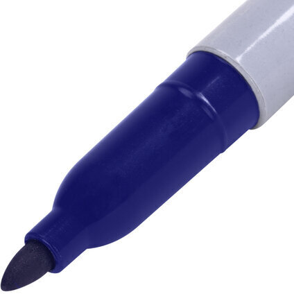 Маркер перманентный (нестираемый) STAFF "EVERYDAY" PM-233, СИНИЙ, эргономичный корпус, круглый наконечник, 2 мм, 151234