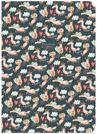 Тетрадь 60 л. в точку обложка SoftTouch, бежевая бумага 70 г/м2, сшивка, В5 (179х250 мм), ЕДИНОРОЖКИ, BRAUBERG, 403827