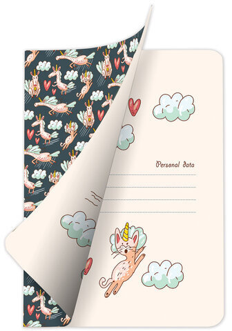 Тетрадь 60 л. в точку обложка SoftTouch, бежевая бумага 70 г/м2, сшивка, В5 (179х250 мм), ЕДИНОРОЖКИ, BRAUBERG, 403827