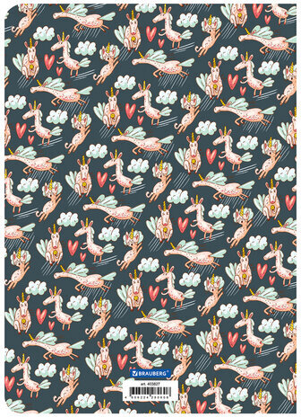 Тетрадь 60 л. в точку обложка SoftTouch, бежевая бумага 70 г/м2, сшивка, В5 (179х250 мм), ЕДИНОРОЖКИ, BRAUBERG, 403827