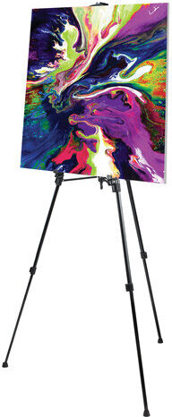 Мольберт-тренога металлический переносной, телескопический, 93х184х83 см, чехол, BRAUBERG ART, 192265