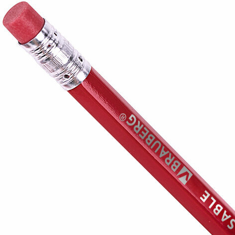 Карандаши цветные стираемые с ластиком BRAUBERG ERASABLE, 12 цветов, мягкий грифель 3 мм, 181932