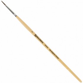 Кисть BRAUBERG, пони, круглая, №1, 200840