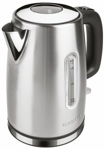 Чайник SCARLETT SC-EK21S68, 1,7 л, 2200 Вт, закрытый нагревательный элемент, сталь