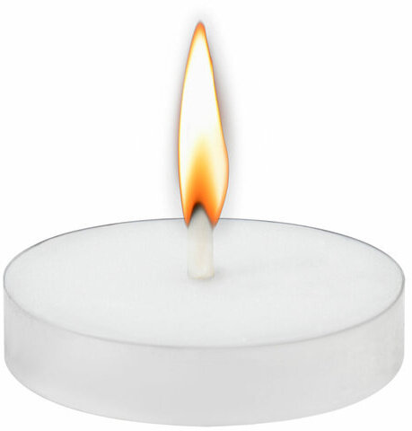 Свечи чайные Standard, до 3,5 часов горения, вес 8,5 г, КОМПЛЕКТ 50 шт., в гильзе, LAIMA, 609197