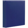Папка на 4 кольцах с передним прозрачным карманом BRAUBERG, картон/ПВХ, 65 мм, синяя, до 400 листов, 223530