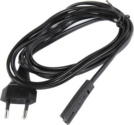 Кабель питания УНИВЕРСАЛЬНЫЙ для аудио и видеотехники C7 (2 pin), SONNEN, 1,8 м, черный, 513564