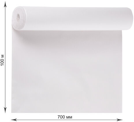 Бумага для творчества и упаковки, газетная, рулон 700 мм х 100 м, 45 г/м2, BRAUBERG, 665565