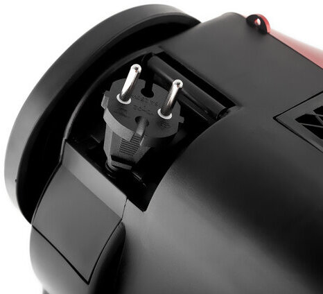 Пылесос BRAYER BR4221, с пылесборником, 2000 Вт, мощность всасывания 380 Вт, черный/красный