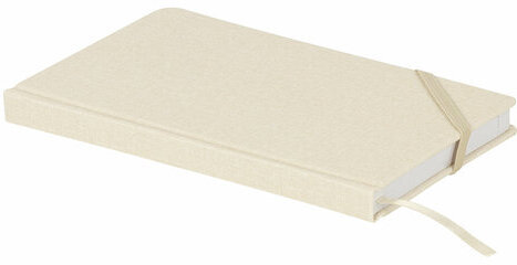 Ежедневник недатированный А5 138x213 мм BRAUBERG "Finest" под кожу, резинка, 136 л., бежевый, 111871