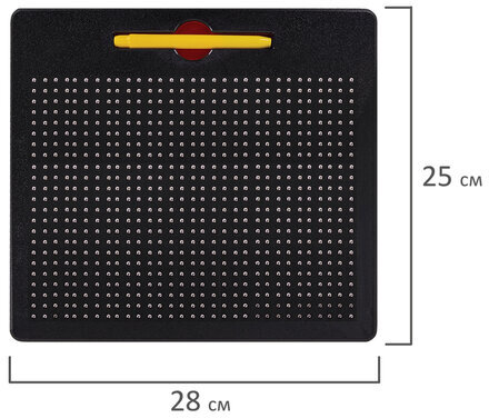 Магнитный планшет доска MAGPAD MAX для рисования 25х28 см, 713 шариков, BRAUBERG KIDS, 664922