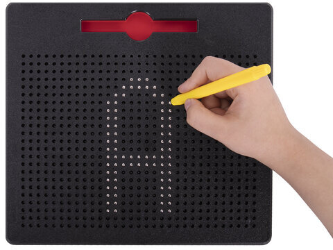 Магнитный планшет доска MAGPAD MAX для рисования 25х28 см, 713 шариков, BRAUBERG KIDS, 664922